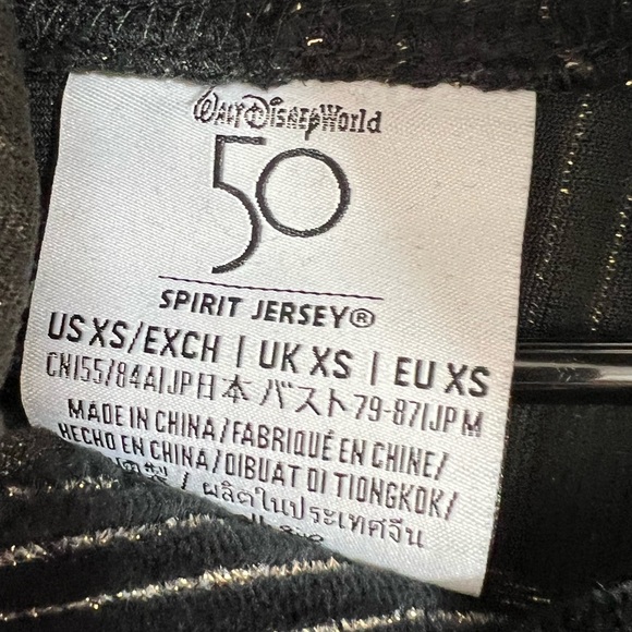 NEW Walt Disney World 50th Anniversary Luxe Corduroy Black Spirit Jersey XS - Picture 7 of 12
